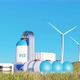Concept of an Energy Storage System Based on Electrolysis of Hydrogen Wind Farms - VideoHive Item for Sale