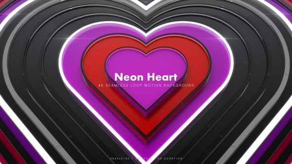 Neon Heart Glitter 4