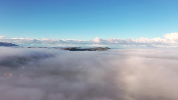 Above the Clouds at Portnoo in County Donegal with Fog  Ireland