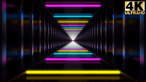 Vj Light Corridor Loop Pack 4k