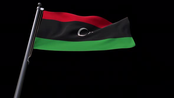 Libya Flag With Alpha Channel  4K