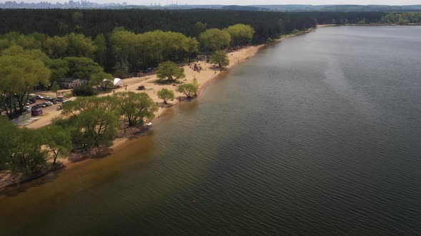 Zaslavskoe Reservoir or the Minsk Sea Near the City of Minsk