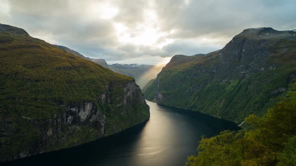 Geirangerfjord in the Evening