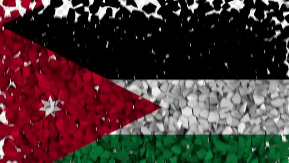 Jordan Flag Breaking Rocks Transition