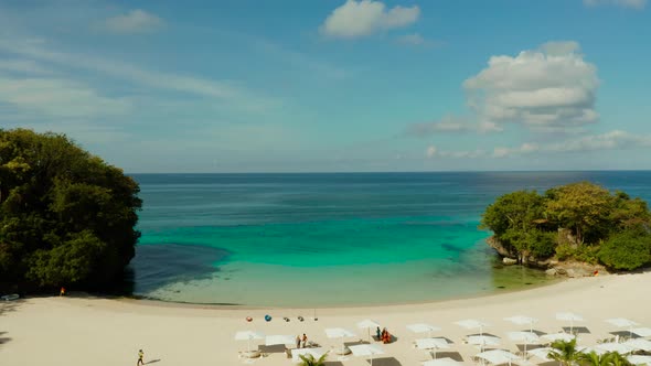 Boracay Island with White Sandy Beach Philippines