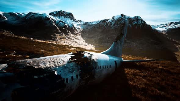 Plane Crashed on a Mountain alt
