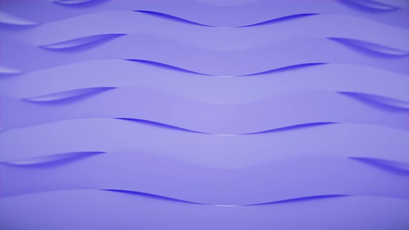 Abstract 3D Wavy Blue Lines