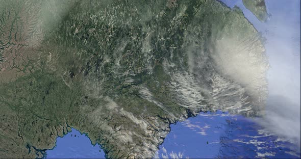 Hurricane from Space Satellite Earth Storm alt