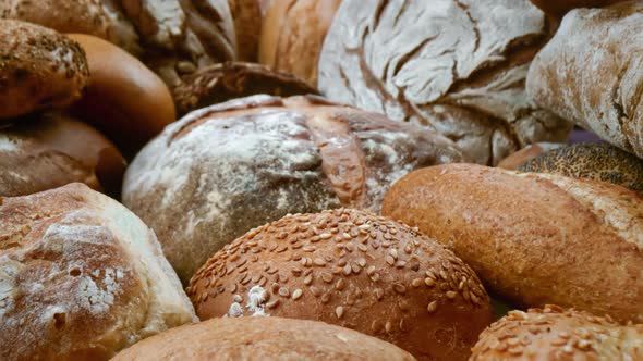 Freshly Baked Natural Bread is on the Kitchen Table