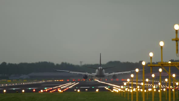 Widebody Airplane Landing