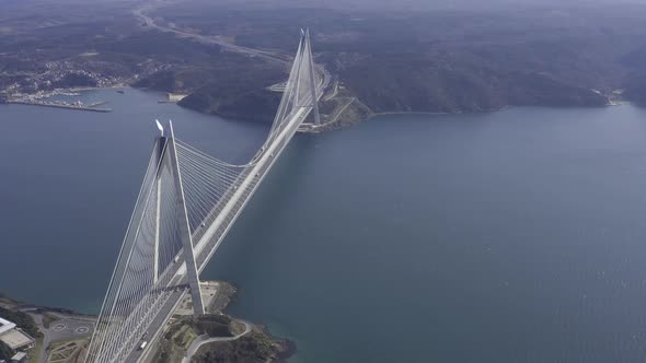 Istanbul Yavuz Sultan Selim Bridge Aerial View 14