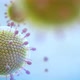 Covid19 Coronavirus Paramyxovirus Mumps  Closeup of Virus Under Microscope - VideoHive Item for Sale