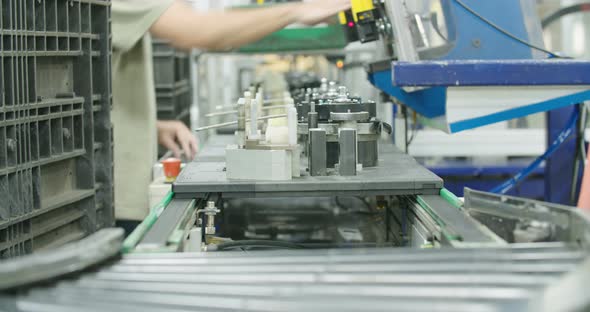 Production line of parts for the automotive industry