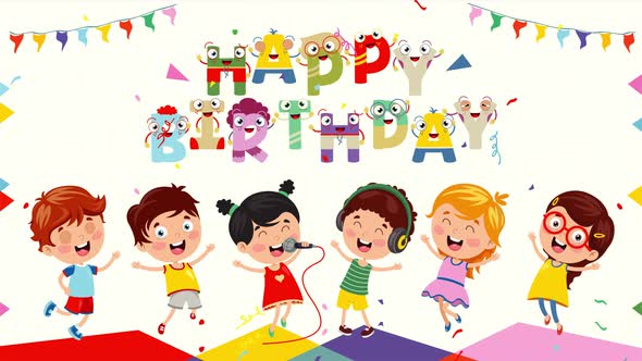 Children Having Fun At Birthday Party alt