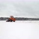 Snow clearing, Tractor clears the way after heavy snowfall - VideoHive Item for Sale