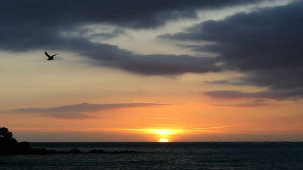 Sunrise over the Mediterranean Sea