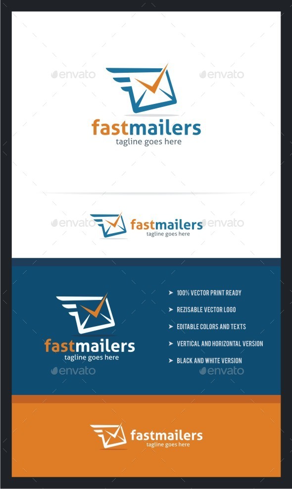 Fast Mailers Logo Template