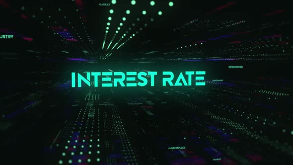 Sci Fi Digital Economics Word Interest Rate