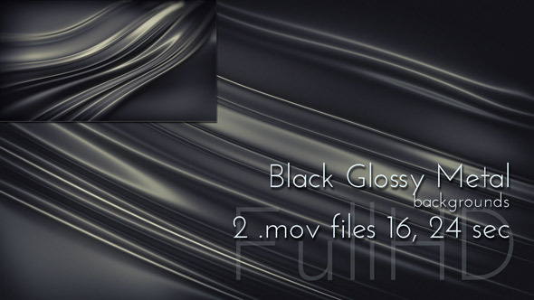 Metal Black Glossy Background