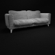 Minimalist Sofa With Jeans Texture - 3DOcean Item for Sale