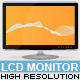 High Resolution LCD Monitor Vector - GraphicRiver Item for Sale