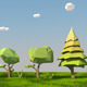 Animating Low poly Trees Set - 3DOcean Item for Sale
