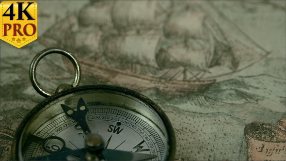 The Compass Lying on the Map 