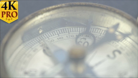 Closer View of the Compass and its Numbers