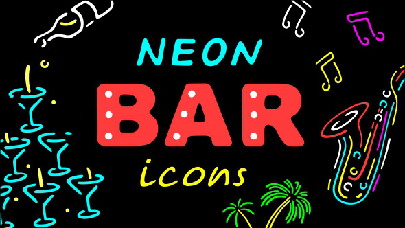 Neon Bar Icons alt