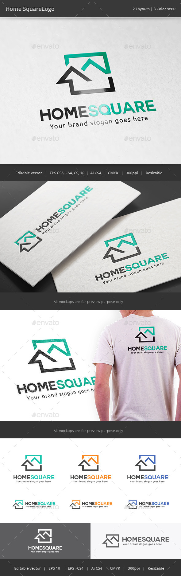 Home Square Real Estate Logo
