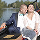Wedding Couple Floating on a Gondola - VideoHive Item for Sale
