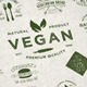 15 Vegetarian Foods Badges - GraphicRiver Item for Sale