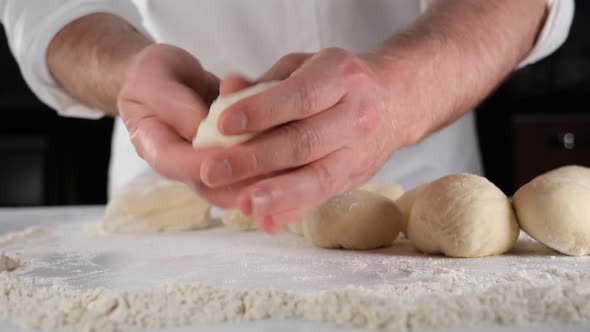 Preparing Bread Dough