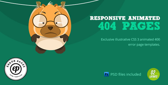 404 Error | CSS Animated Html Template