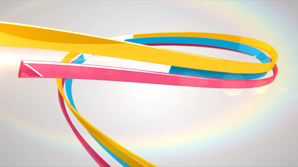 3D Ribbons Logo Reveal