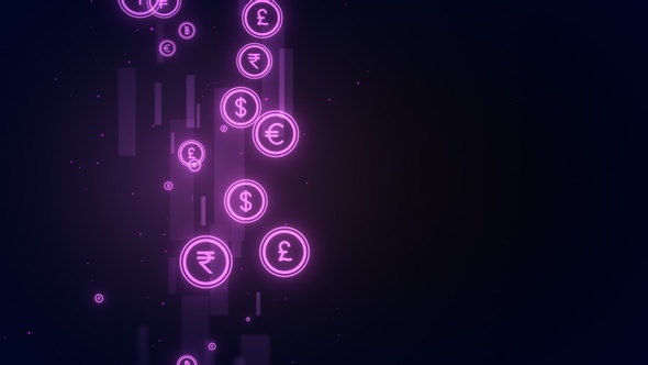 Digital Global Currency Background V10