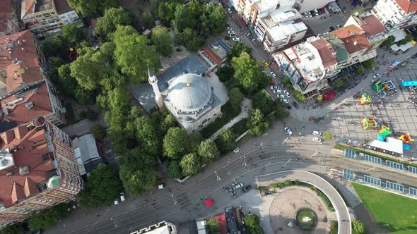 Aerial Old Mosque