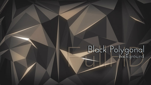 Black Polygonal Animation