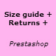 Size returns policy guide - PrestaShop Module - CodeCanyon Item for Sale