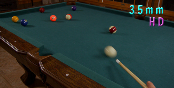 Hitting Pool Ball In A Pocket Billiards Game 6
