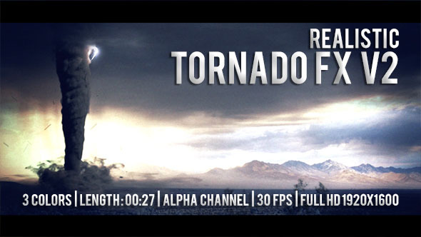 V2 - Realistic Tornado / Twister 3 Colors  alt