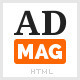 ADMAG - Responsive Blog & Magazine HTML Template - ThemeForest Item for Sale