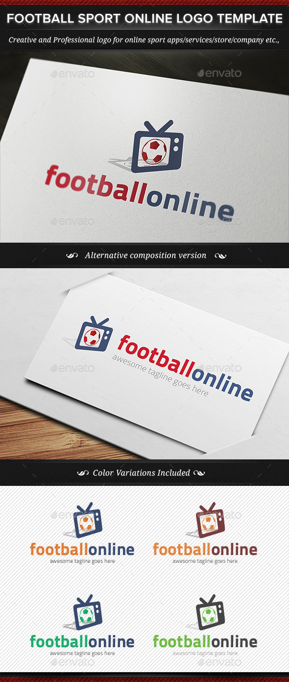 Football Sport Online Logo Template