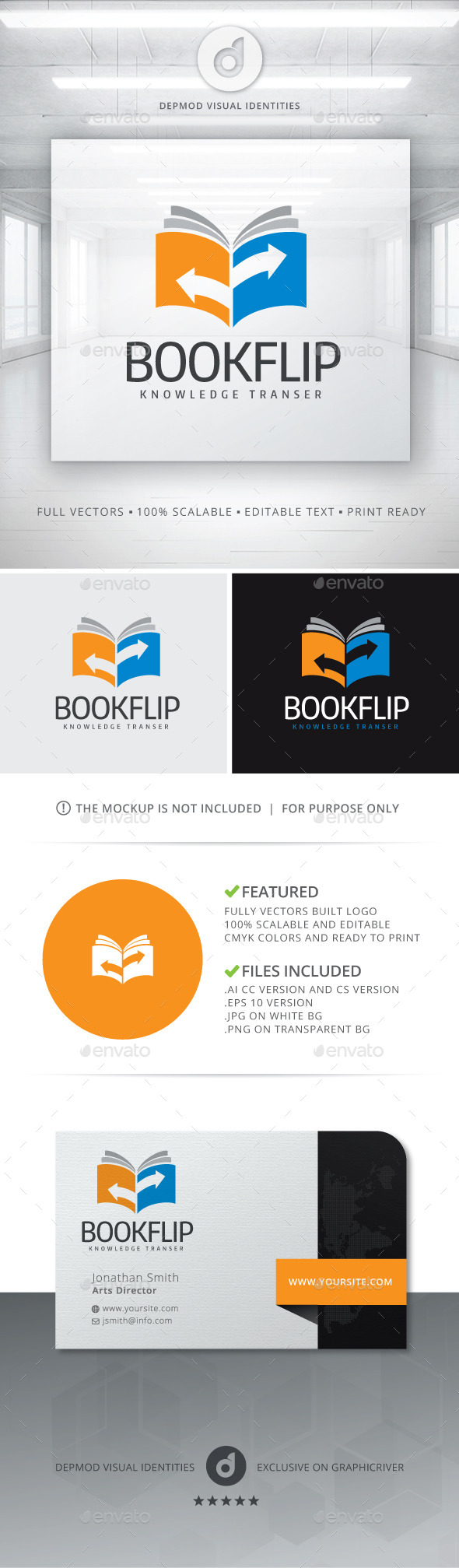 Book Flip Logo