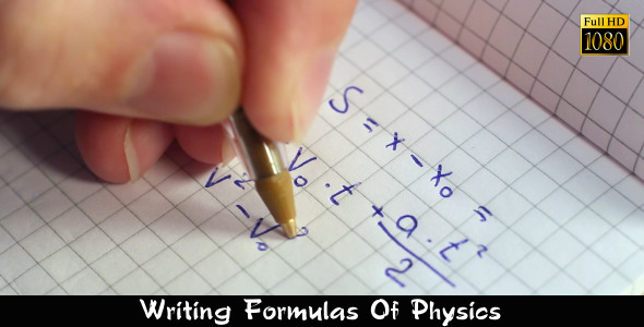 Writing Formulas Of Physics