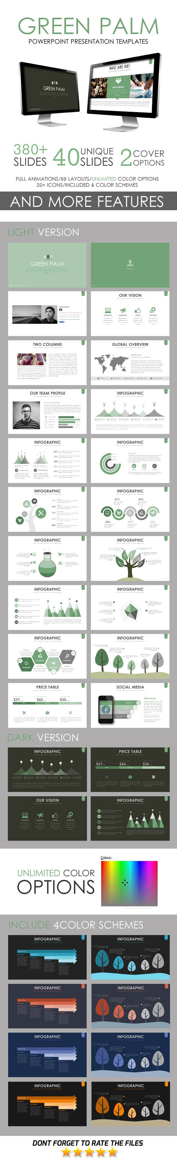 Green Palm PowerPoint Template