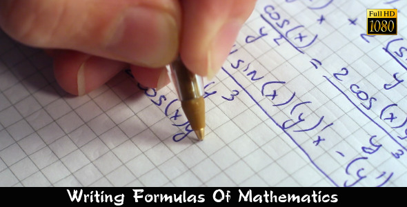 Writing Formulas Of Mathematics 4