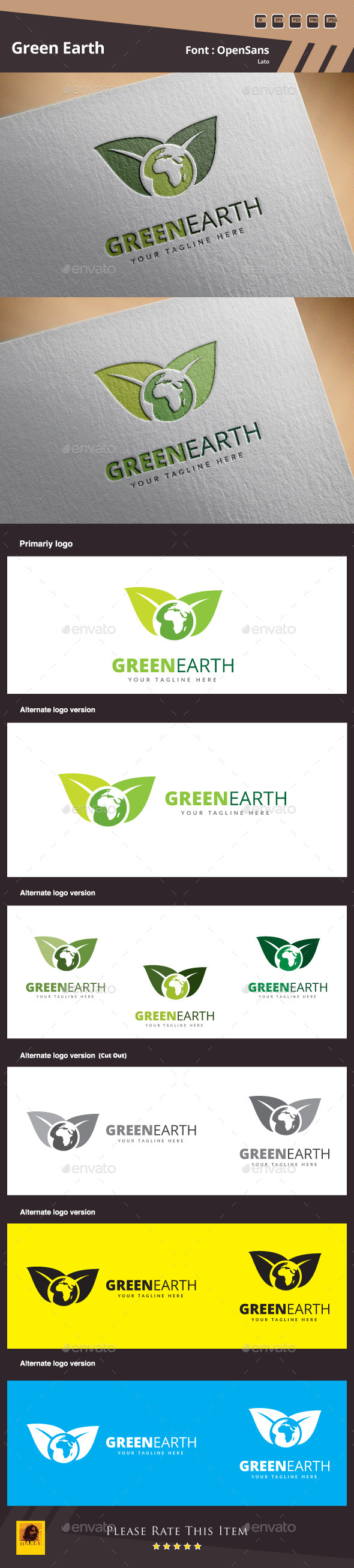 Green Earth Logo Template