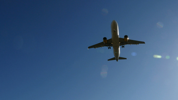 Jet Plane A320 Approaching Landing