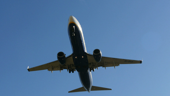 Jet Plane 737 Approaching Landing